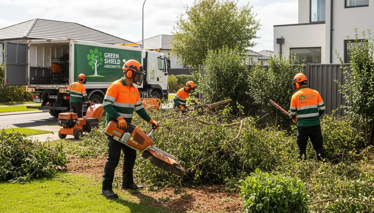 Professional shrub removal service clearing overgrown bushes in Baton Rouge, LA